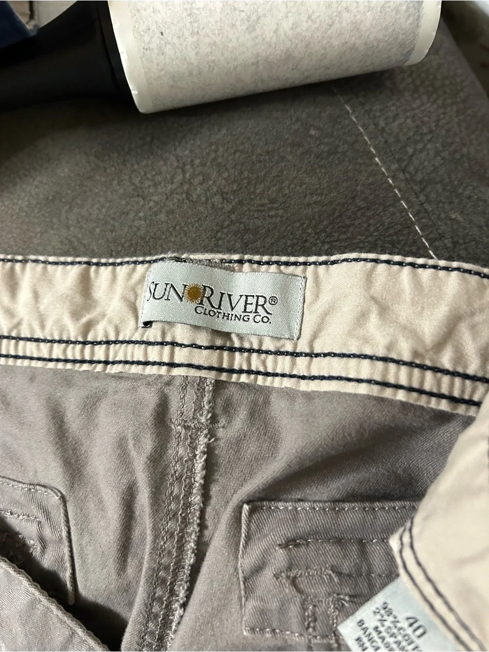 Sun River Men's Taupe Cargo Shorts with Multiple Pockets